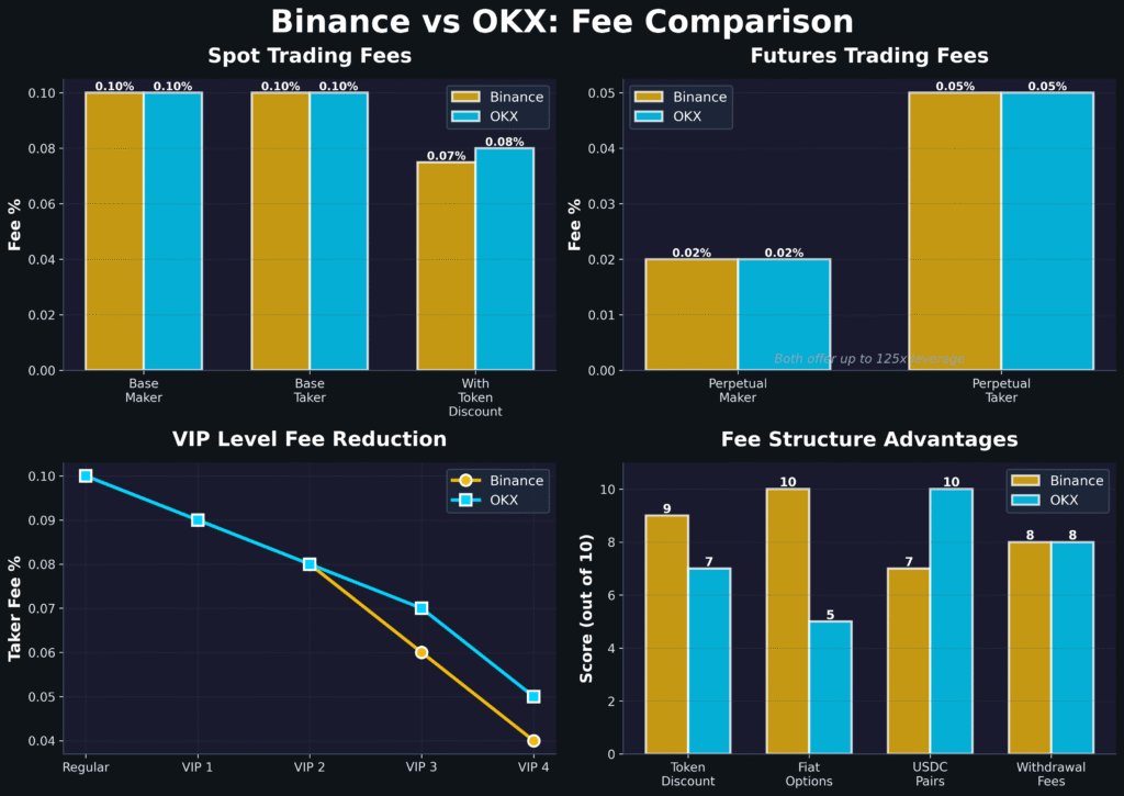 binance vs okx fee comparison